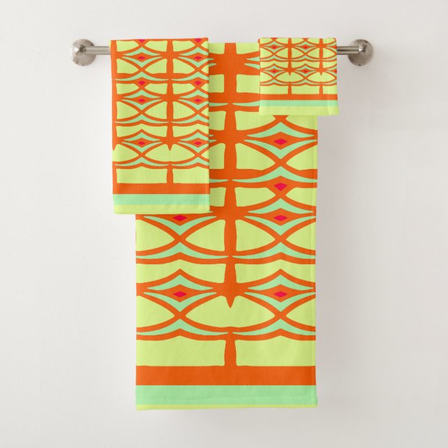 Conjunto De Toalhas Aves ornamentais na grelha (Insitu)