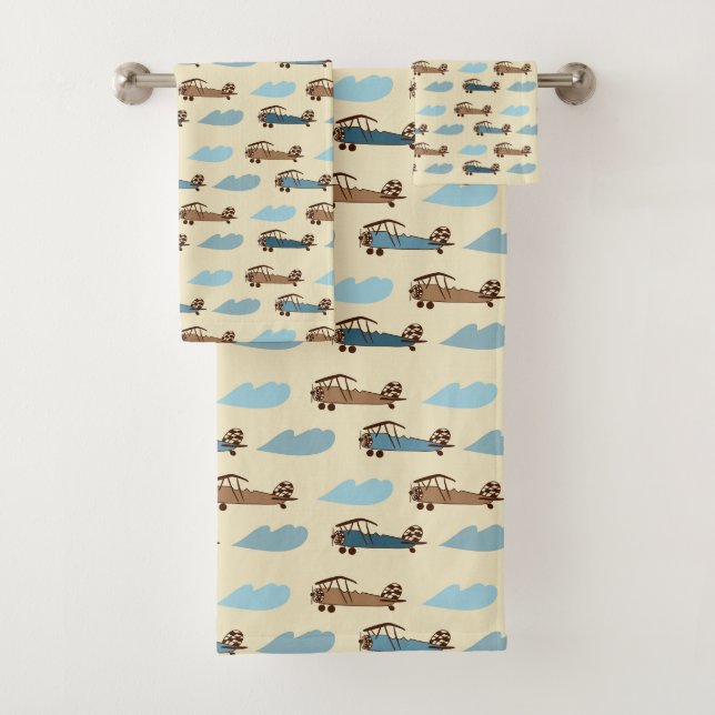 Conjunto De Toalhas Avião de Brinquedo com Toy (Insitu)