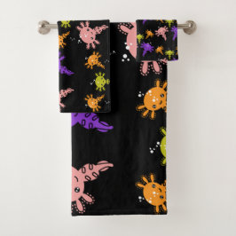 Conjunto De Toalhas Axaotl Salamander Kids Gift