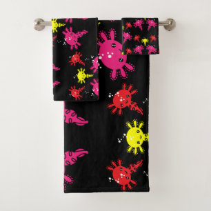 Conjunto De Toalhas Axaotl Salamander Kids Gift