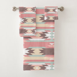 Conjunto De Toalhas Aztec Native American Design Towels