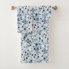 Conjunto De Toalhas Azul de Dia Chuvoso