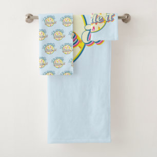 Conjunto De Toalhas Azul de surfe se ele inchar cavalga