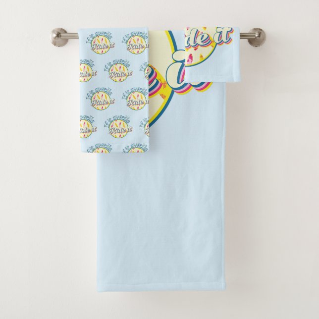 Conjunto De Toalhas Azul de surfe se ele inchar cavalga (Insitu)