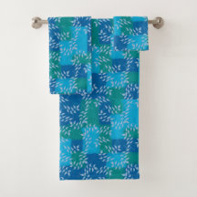 Azul, folha de folhas, cor de água azul