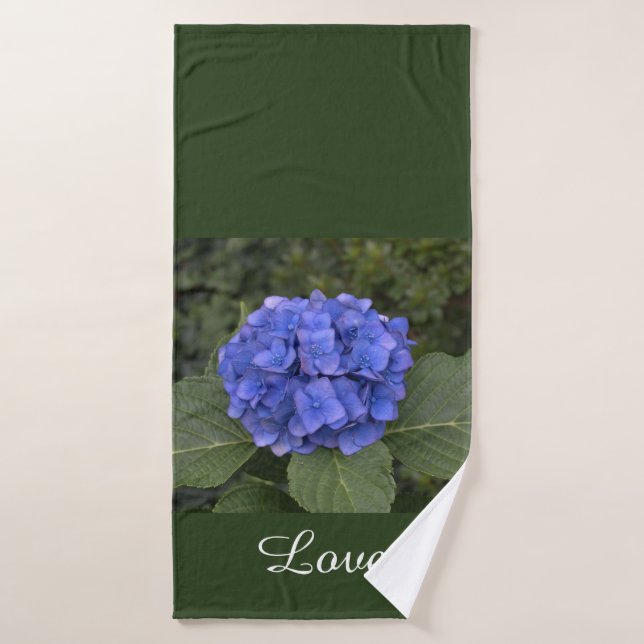 Conjunto De Toalhas Azul Hydrangea Vernais (Toalha de Banho)