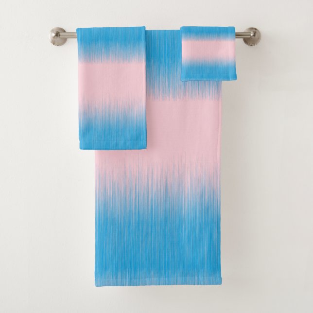 Conjunto De Toalhas Azul no Horizonte Rosa (Insitu)