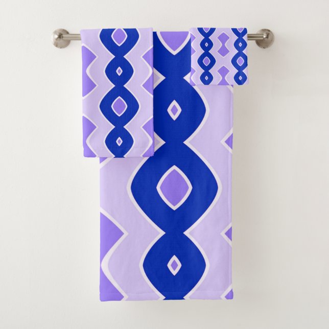 Conjunto De Toalhas Azul-Onda-borboleta (Insitu)
