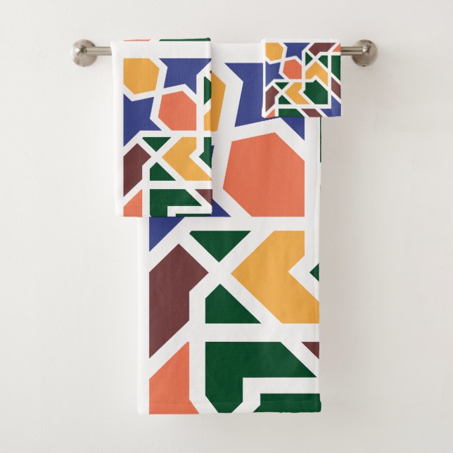 Conjunto De Toalhas Azulejos Andaluzes 1 (Insitu)