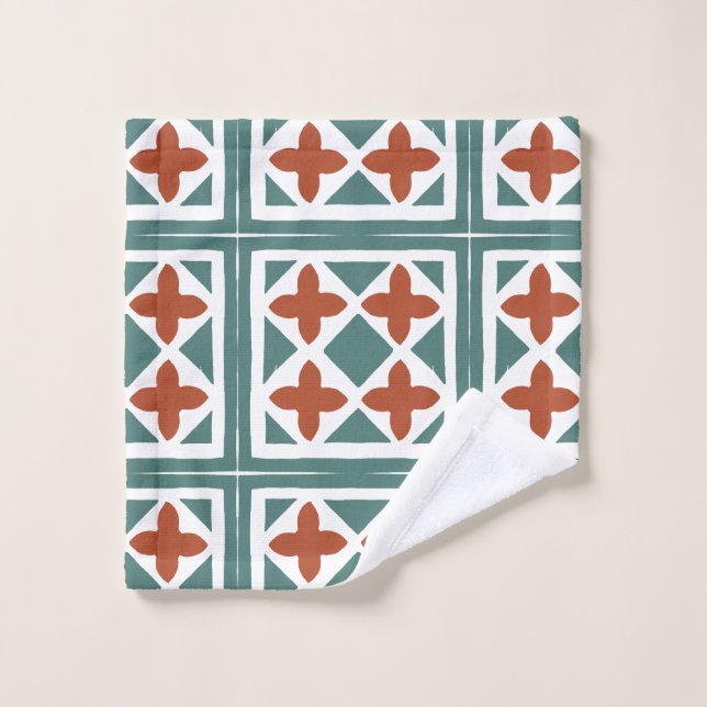 Conjunto De Toalhas Azulejos Andaluzes 15 (Pano de lavar)