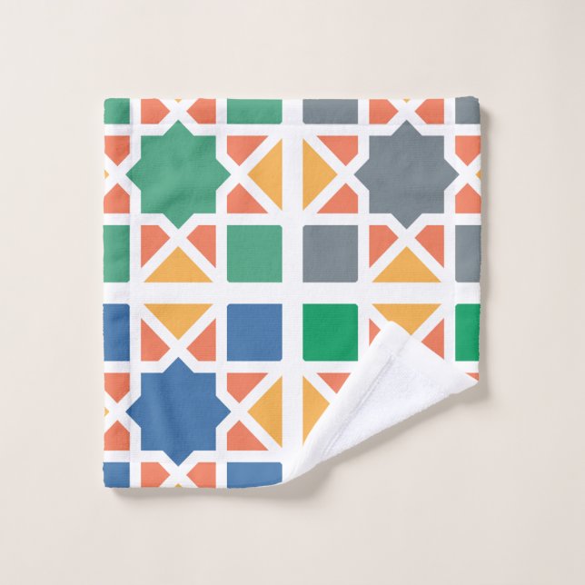 Conjunto De Toalhas Azulejos Andaluzes 4 (Pano de lavar)