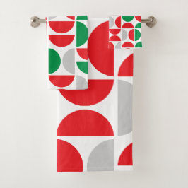 Conjunto De Toalhas Azulejos de férias do Meio século feliz