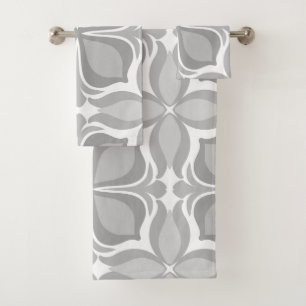 Conjunto De Toalhas Azulejos geolétricos neutros