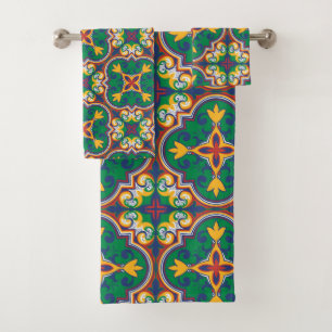 Conjunto De Toalhas 💛 🧡 💚 Azulejos, padrão decorativo de Lisboa