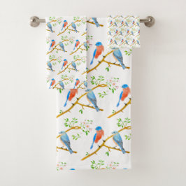 Conjunto De Toalhas Azulinhos
