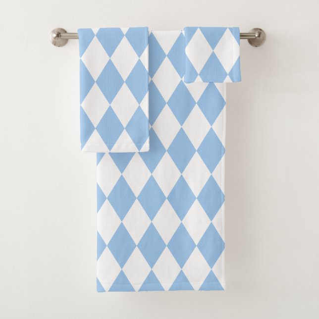 Conjunto De Toalhas Baby Blue Harlequin (Insitu)