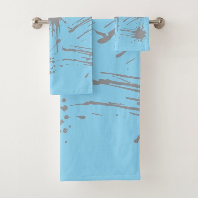 Conjunto De Toalhas Baby Blue  Silver Classic   (Insitu)