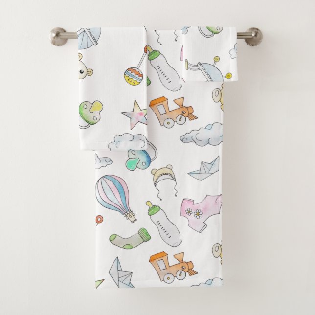 Conjunto De Toalhas Baby Trinkets (Insitu)