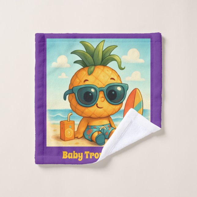 Conjunto De Toalhas Baby TropiCool Tony - Pineapple Empire (Pano de lavar)
