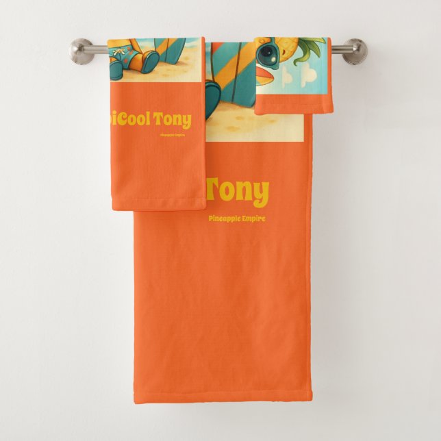 Conjunto De Toalhas Baby TropiCool Tony - Pineapple Empire   (Insitu)