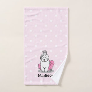Conjunto De Toalhas Balé bonito Princesa Antiga Cinza de ovelha ingle