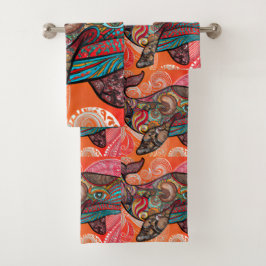 Conjunto De Toalhas Baleia Uau