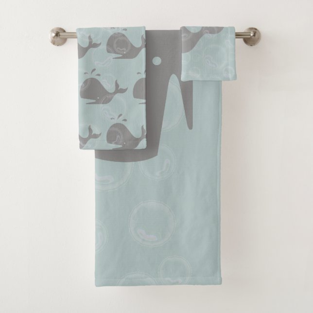 Conjunto De Toalhas Baleias e Bolhas (Insitu)