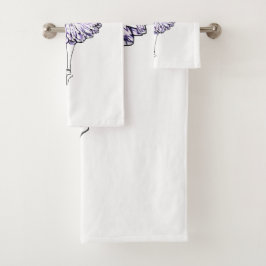 Conjunto De Toalhas Ballerina Silhouette