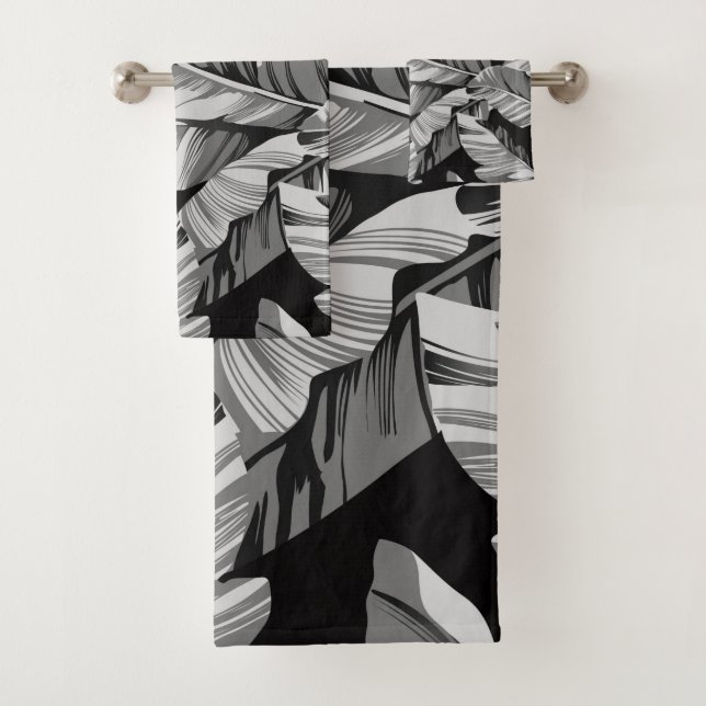 Conjunto De Toalhas Banana Folha 3 (Insitu)