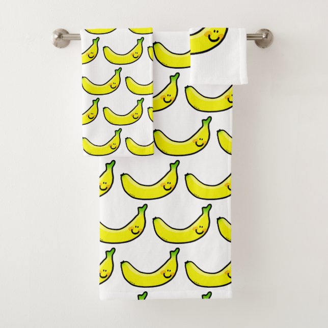 Conjunto De Toalhas Banana fruta (Insitu)