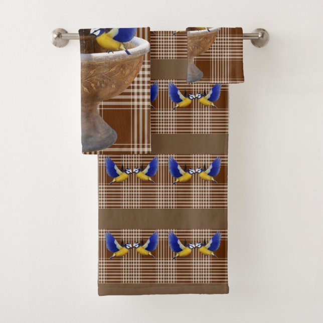 Conjunto De Toalhas Bandas de Banheiro Floral (Insitu)