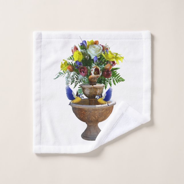 Conjunto De Toalhas Bandas de Banheiro Floral (Pano de lavar)