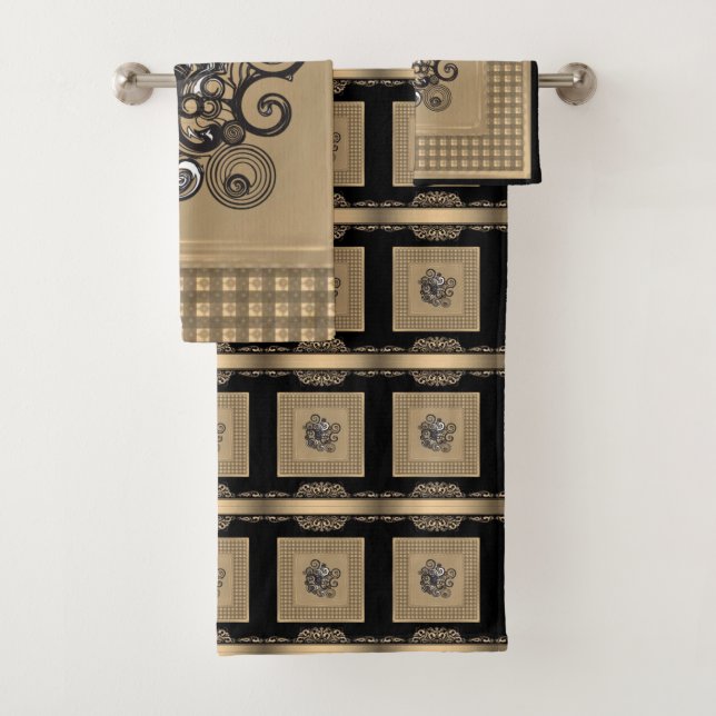 Conjunto De Toalhas Bandas de Banheiro Floral (Insitu)