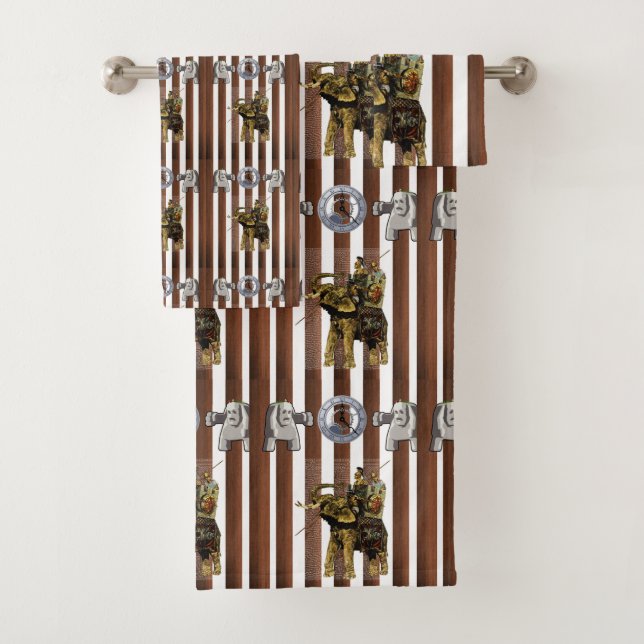 Conjunto De Toalhas Bandas de Banheiro Romano (Insitu)