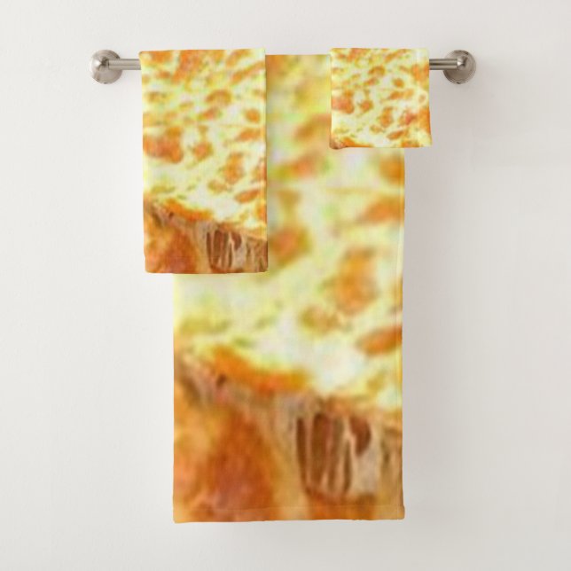 Conjunto De Toalhas Bandas de Banheiro Sets Pizza (Insitu)