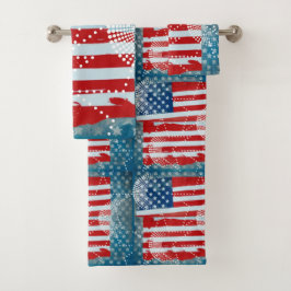 Conjunto De Toalhas Bandeira Americana