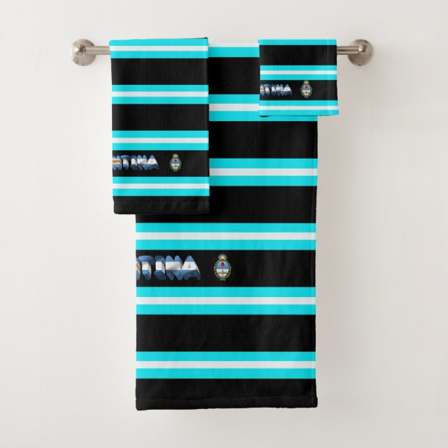 Conjunto De Toalhas Bandeira argentina (Insitu)