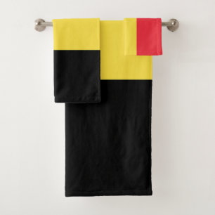 Conjunto De Toalhas Bandeira Belga Patriótica