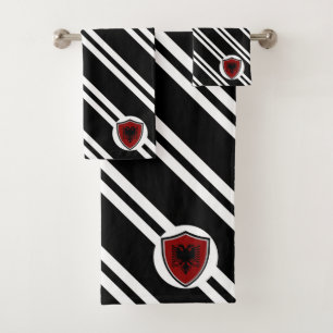 Conjunto De Toalhas Bandeira blindada albanesa