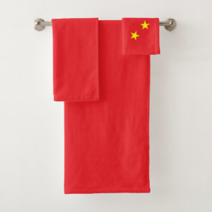 Conjunto De Toalhas Bandeira Chinesa