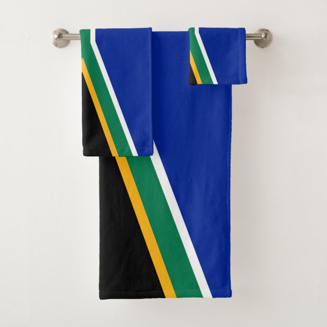 Conjunto De Toalhas Bandeira da África do Sul (Insitu)