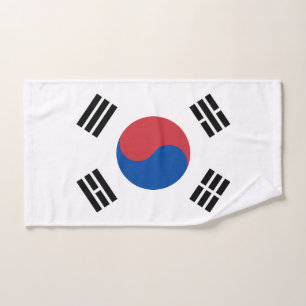 Conjunto De Toalhas Bandeira da Coreia do Sul