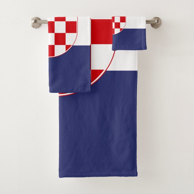 Conjunto De Toalhas Bandeira da Croácia (Insitu)