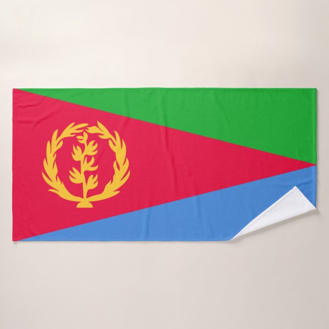 Conjunto De Toalhas Bandeira da Eritreia (Toalha de Banho)