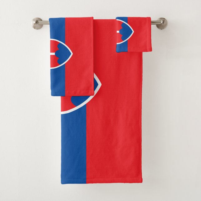Conjunto De Toalhas Bandeira da Eslováquia (Insitu)