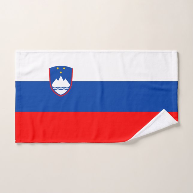 Conjunto De Toalhas Bandeira da Eslovênia (Toalha de mão)