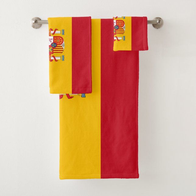 Conjunto De Toalhas bandeira da Espanha (Insitu)