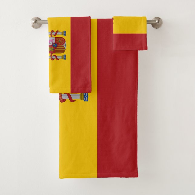 Conjunto De Toalhas Bandeira da Espanha (Insitu)
