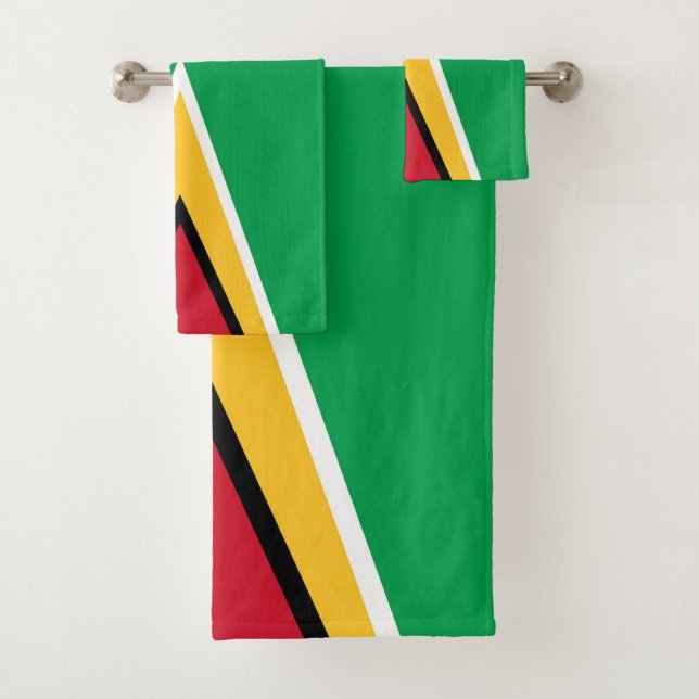 Conjunto De Toalhas bandeira da Guiana (Insitu)