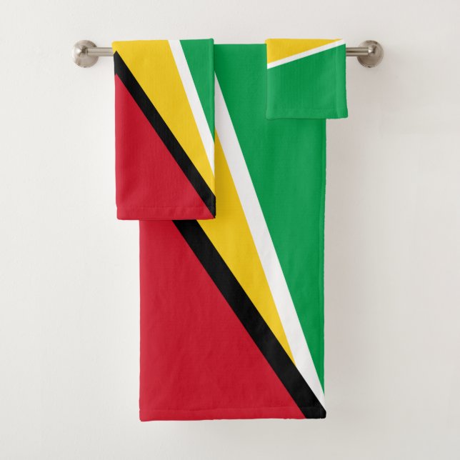 Conjunto De Toalhas bandeira da Guiana (Insitu)